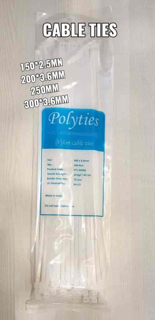Cable Ties 200*3.6mm 8" 100pcs Pkt