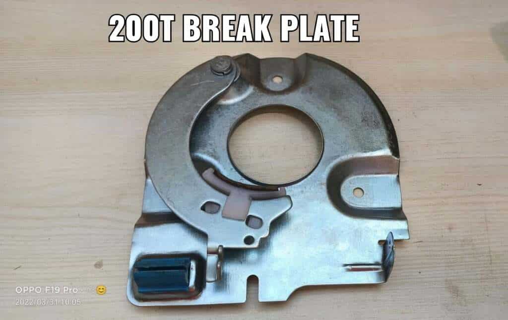 Brake Plate assm Spin 200t/400t