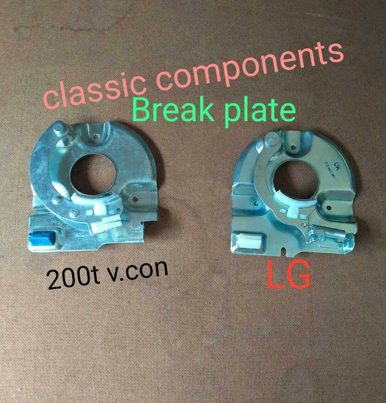 Brake plate assm LGV Local Make Spin semi