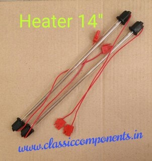 Heater 14" Glass Open Wire