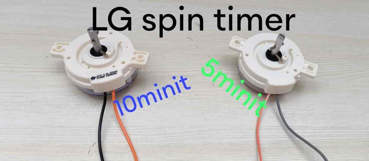 Spin Timer LGv 5min Old Model Orange White 2hole