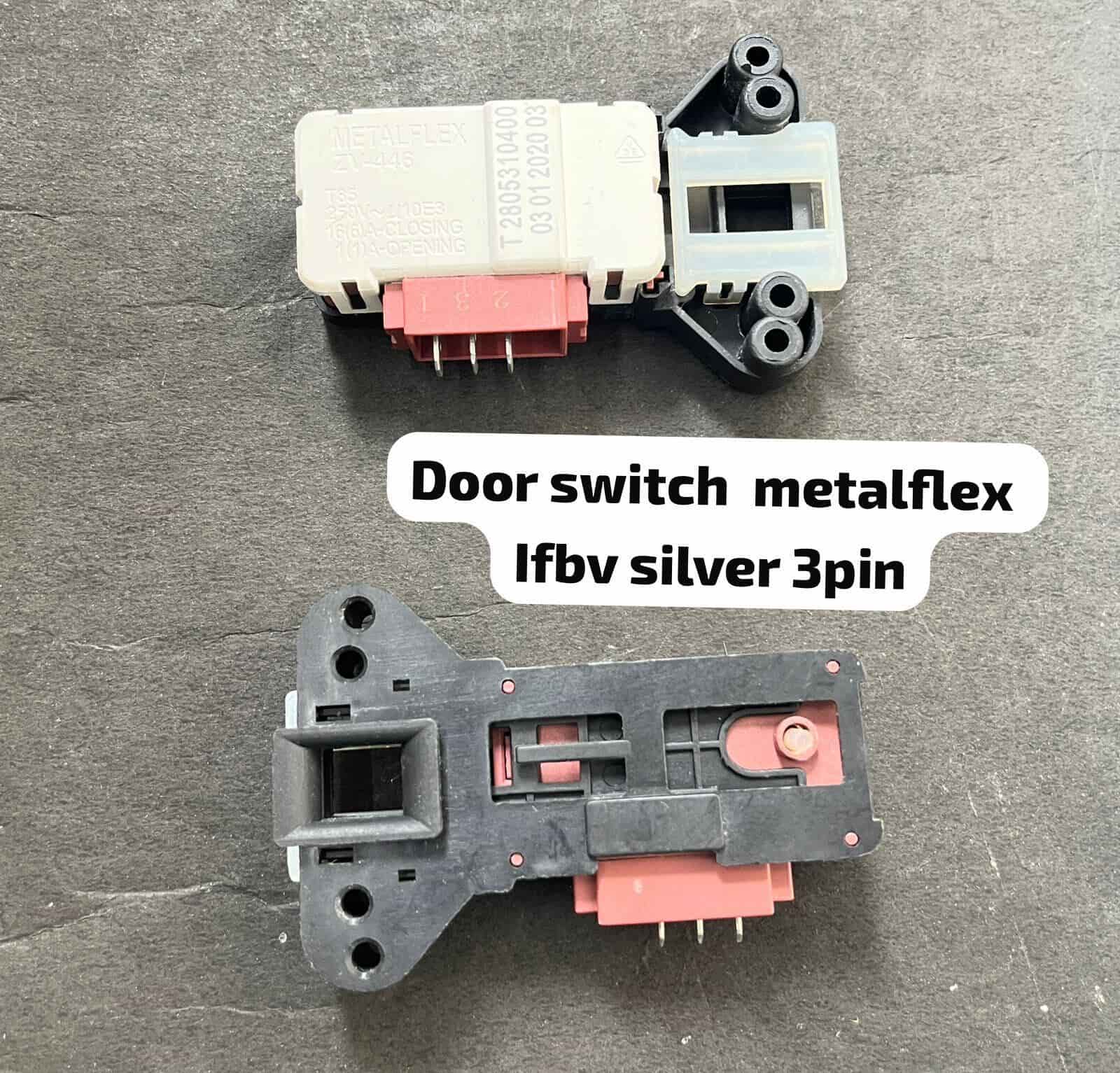 Door Lock Switch Ifbv Metalflex Silver 3pin Copy ZV-446 3234