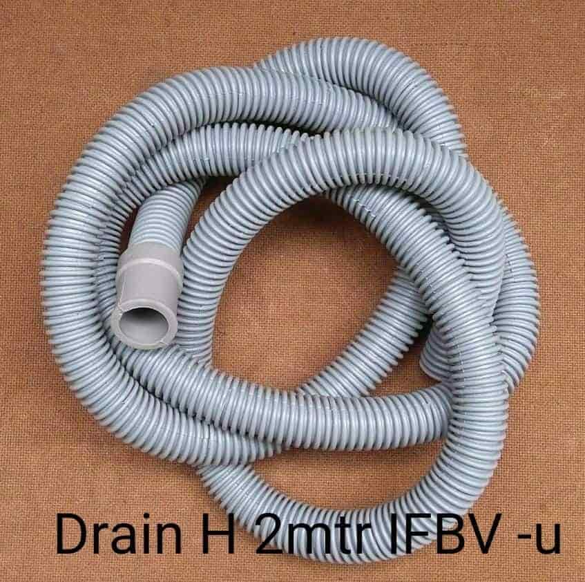 Drain Hose FL 2mtr Ifbv Gray With Elbow Rubber 25mm