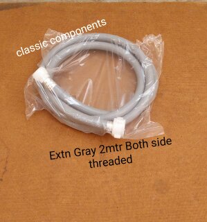 Extn Hose 2M Gray Oswin Both Side ThreadeD