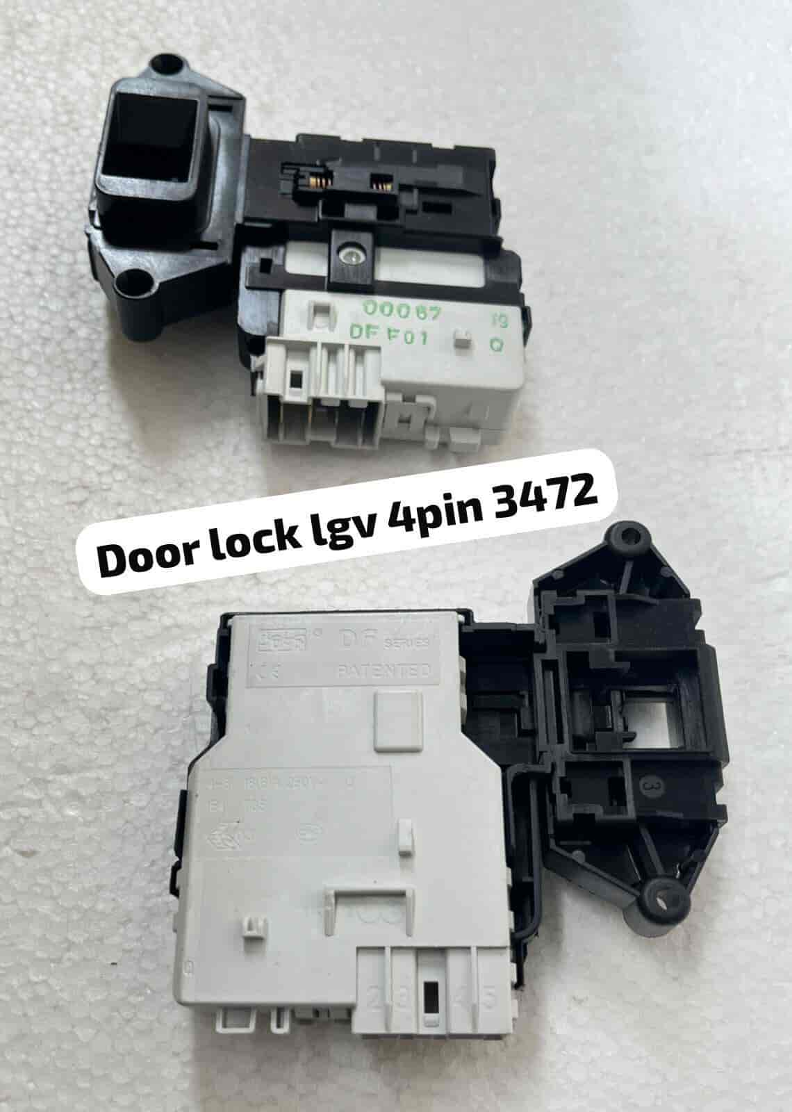 Door Lock Switch Lgv 4pin Black & Gray Body Big Size 3472
