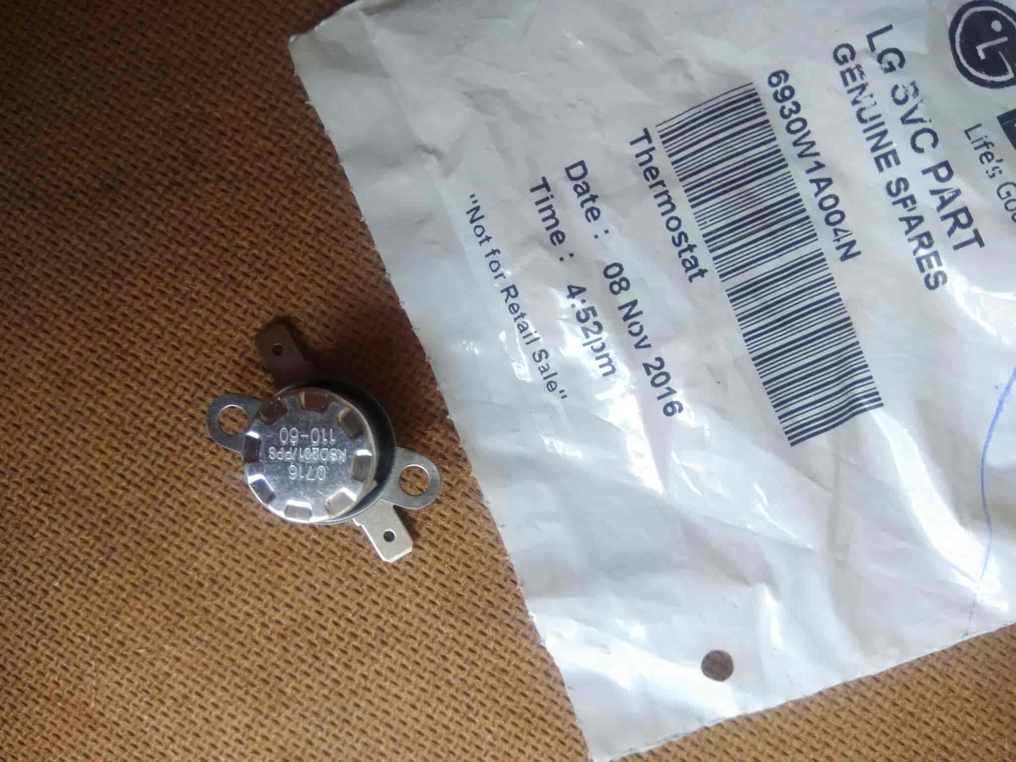 Thermostat 6930W1A004N Round Metal Micro Oven