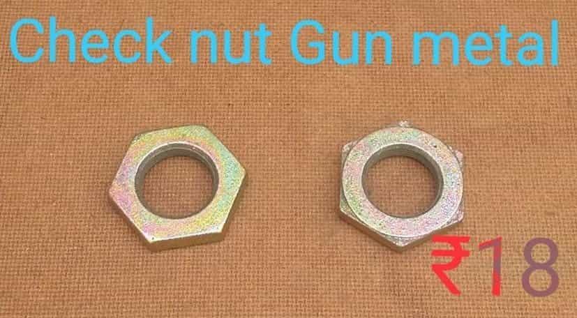 Check Nut  Gun Metal, Eassy Breakable