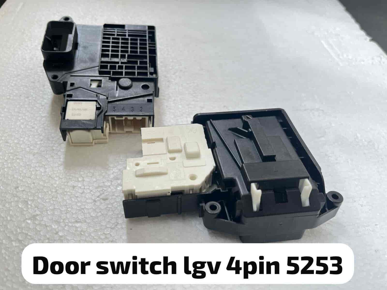 Door Lock Switch Lgv 4pin Black & White EBF61315801 5253