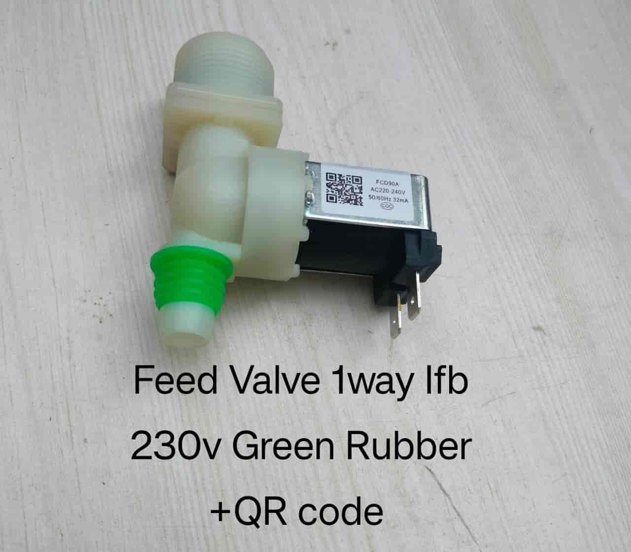 Feed Valve 1way IFBV 230v Green Rubber+QR  6298