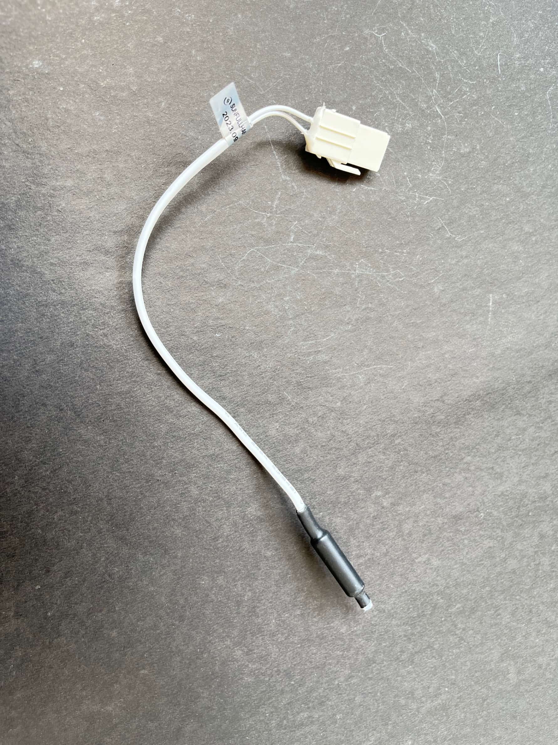 Bimetal Sensor Haier 275mm 0064001809A WhiteWire, BlkSensor 2pinJack