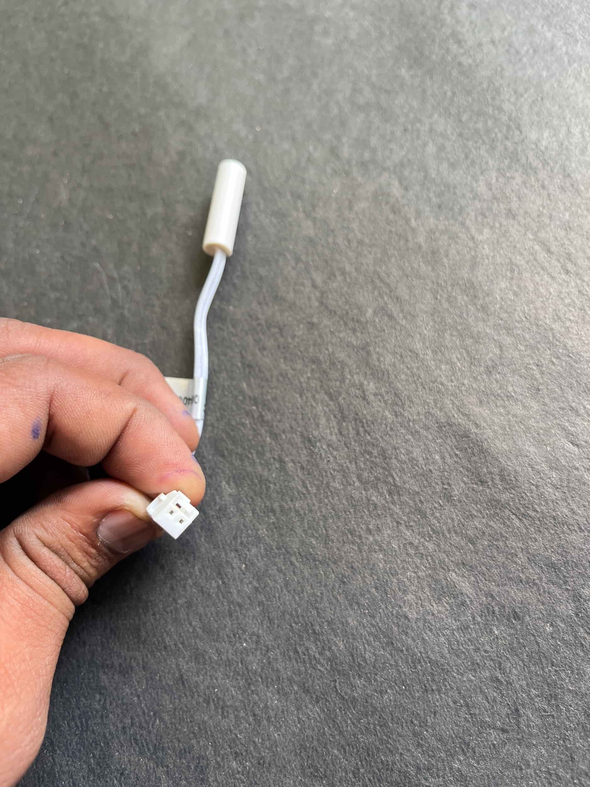 Bimetal Sensor Haier 115mm 0064001808B GrayWire, WhiteSensor 2pinJack